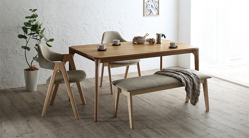 天然木無垢オーク材テーブル、デザイナーズチェアのダイニングテーブルセット 3点セット(テーブル+チェア2脚) | 一人暮らしのインテリア通販  mottie（モッティ）